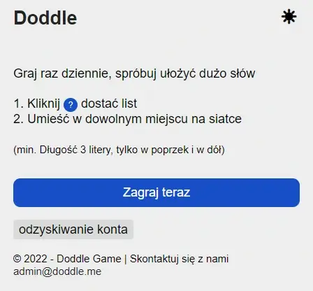 Polish Doddle instructions